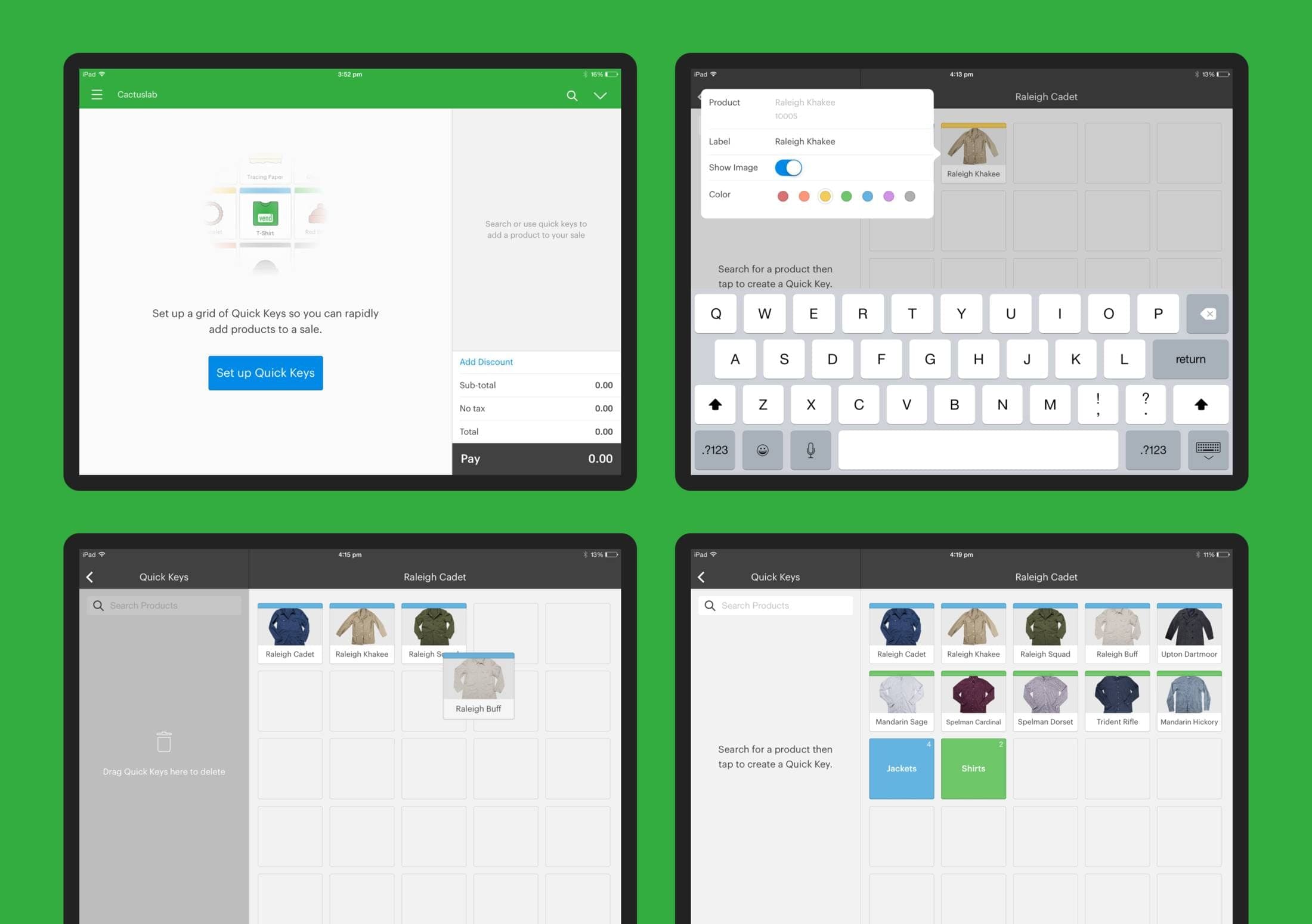 Vend Register screenshot.