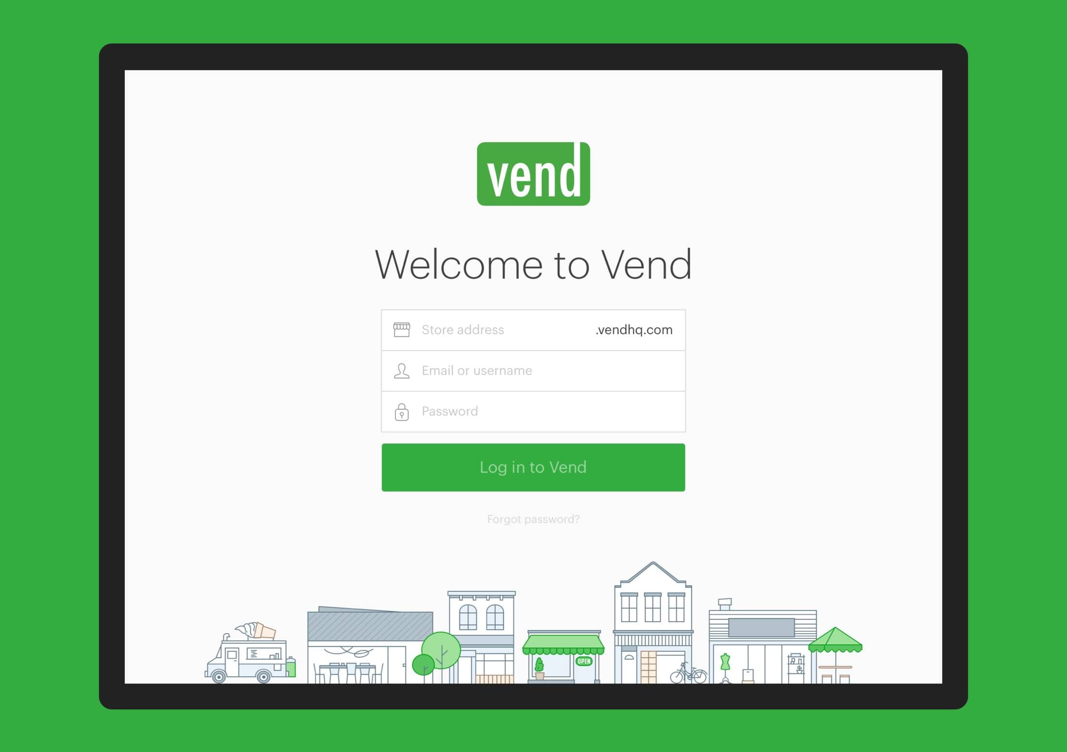 Vend Register screenshot.